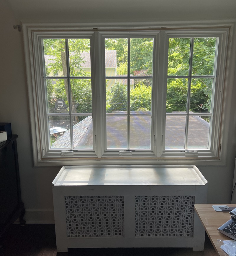 Wood interior replacement windows